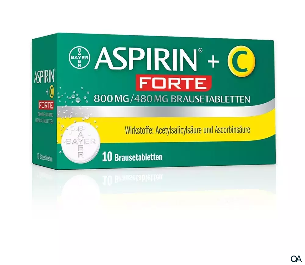 Aspirin® +C forte 800mg/480mg Brausetabletten