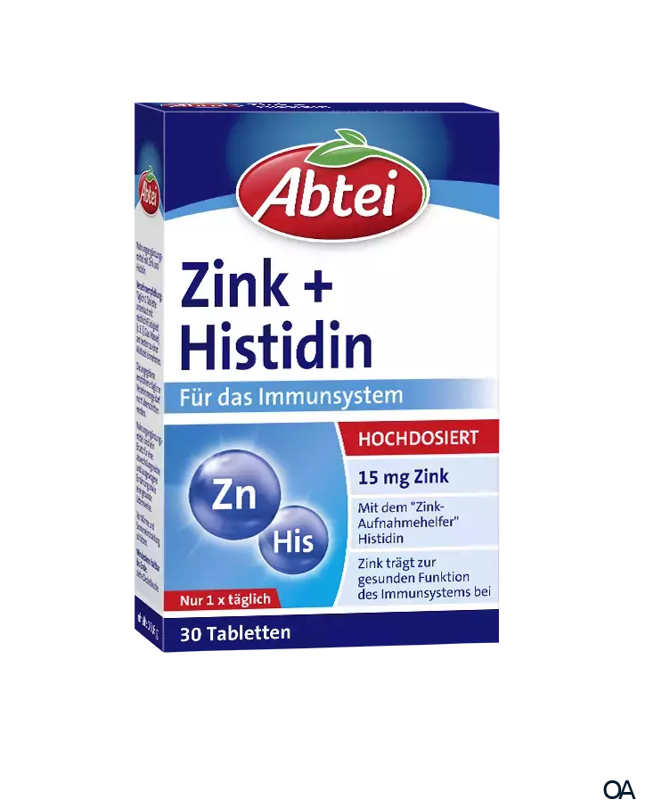 Abtei Zink + Histidin Tabletten