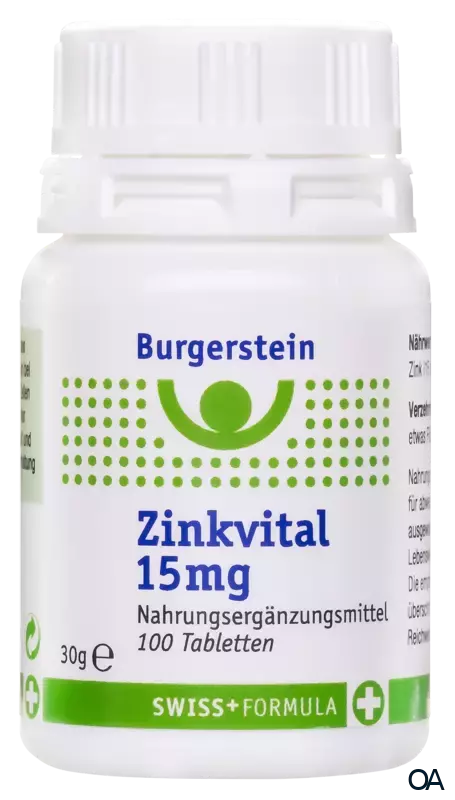 Burgerstein Zinkvital 15mg Tabletten