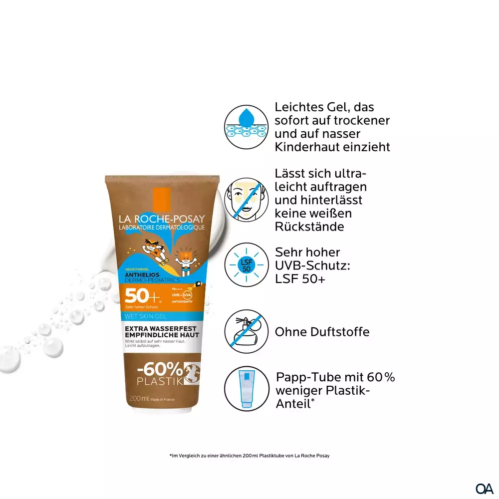 La Roche Posay Anthelios Dermo-Pediatrics Wet Skin Gel LSF 50+