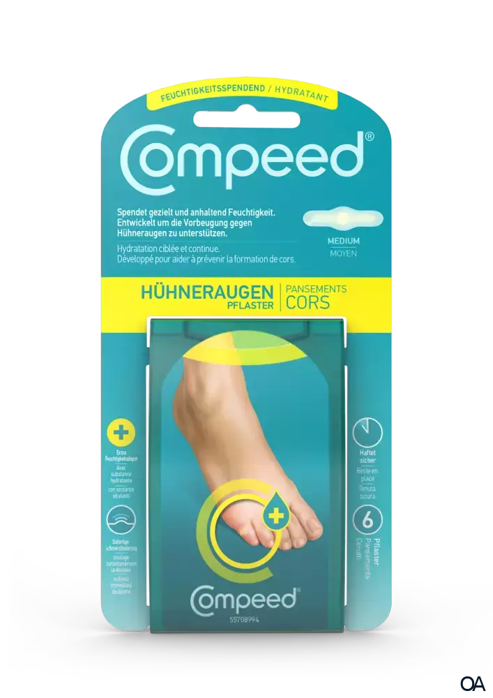 Compeed Hühneraugenpflaster Medium + feuchtigkeitsspendend