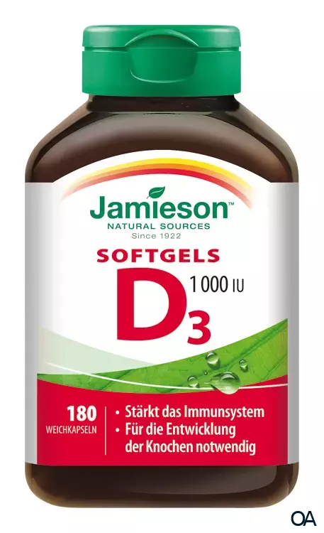 Jamieson Vitamin D3 1000 IU Softgels Kapseln