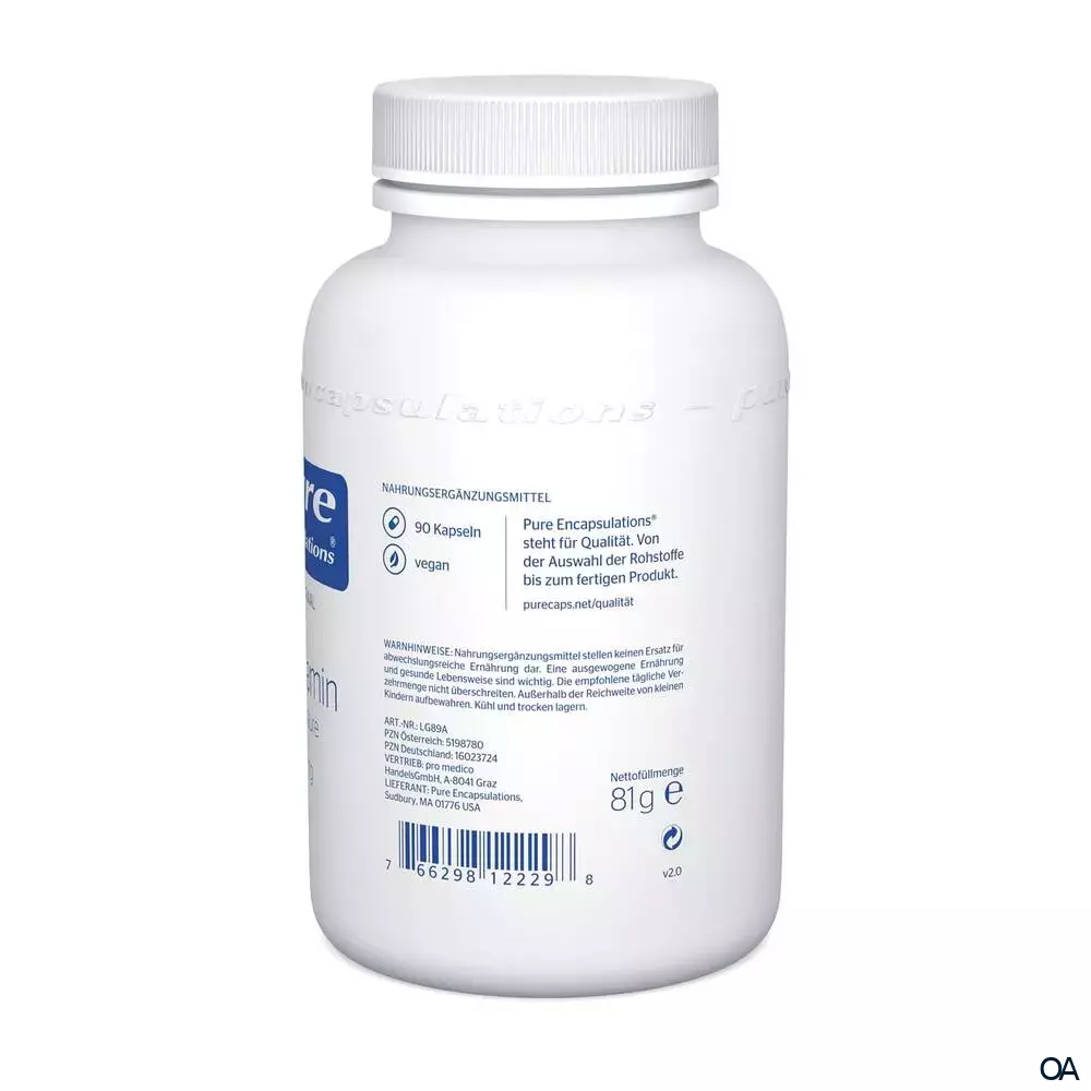 pure encapsulations® L-Glutamin 850 mg