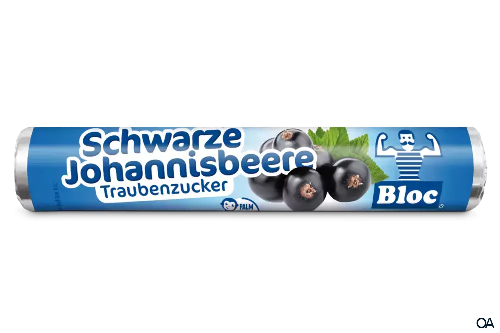 Bloc® Traubenzucker Schwarze Johannisbeere Rolle