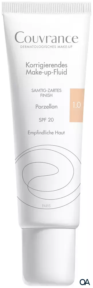 Avène Couvrance korrigierendes Make-up Fluid 1.0 Porzellan SPF 20