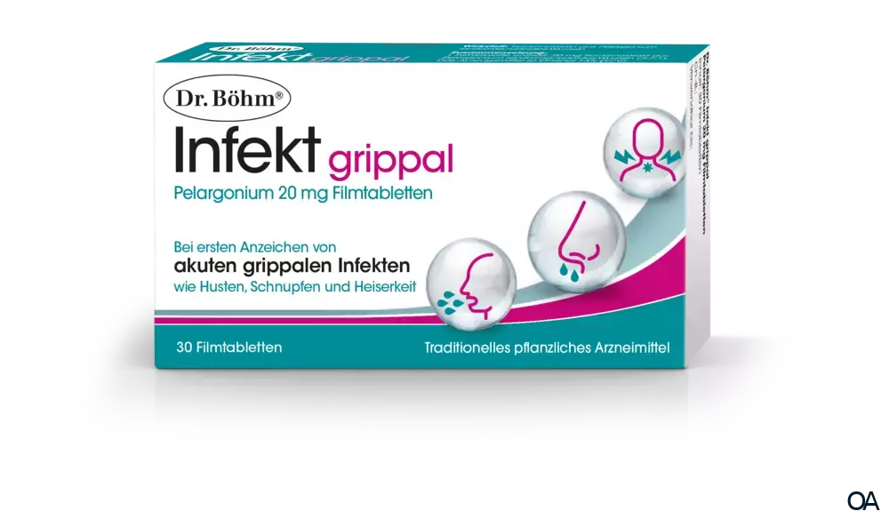 Dr. Böhm® Infekt grippal Pelargonium 20 mg Filmtabletten