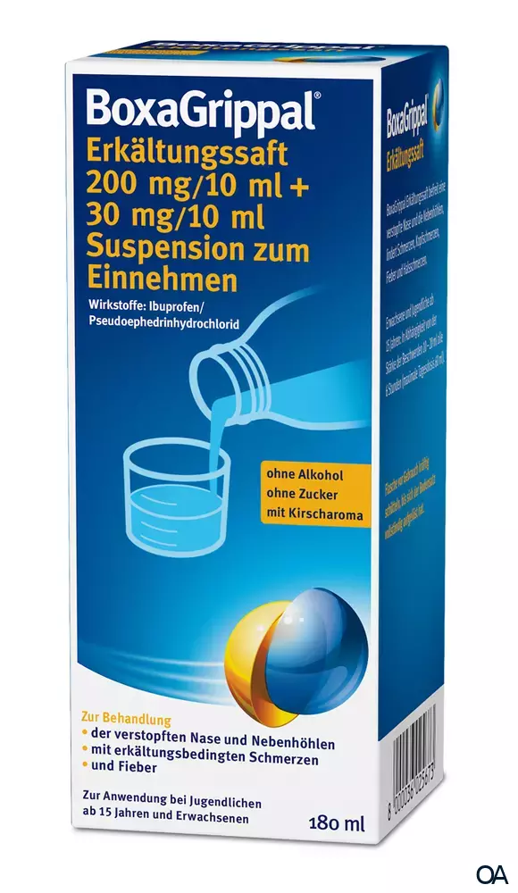 BoxaGrippal® Erkältungssaft 200 mg/ 30 mg