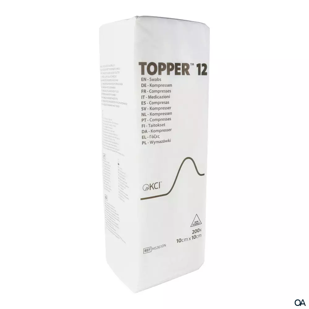 3M Topper 12 unsterile Kompressen 10 x 10 cm