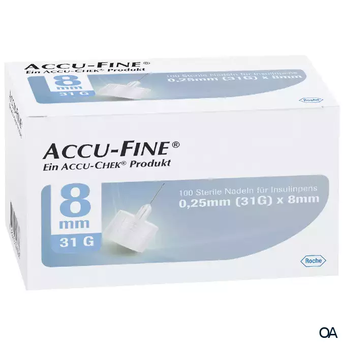 Accu-Fine® Insulinpen-Nadeln 0,25/8mm 31G