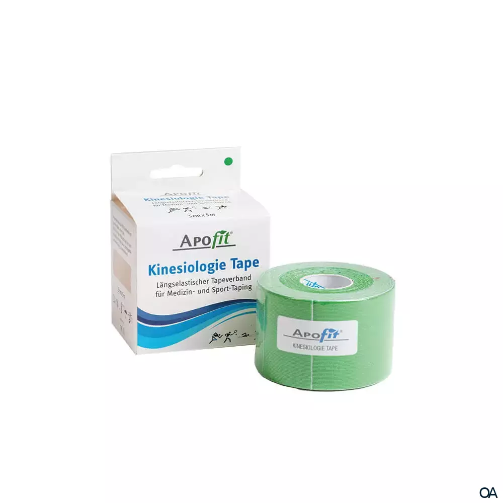 APOfit Kinesiologie Tape grün 5 cm x 5 m