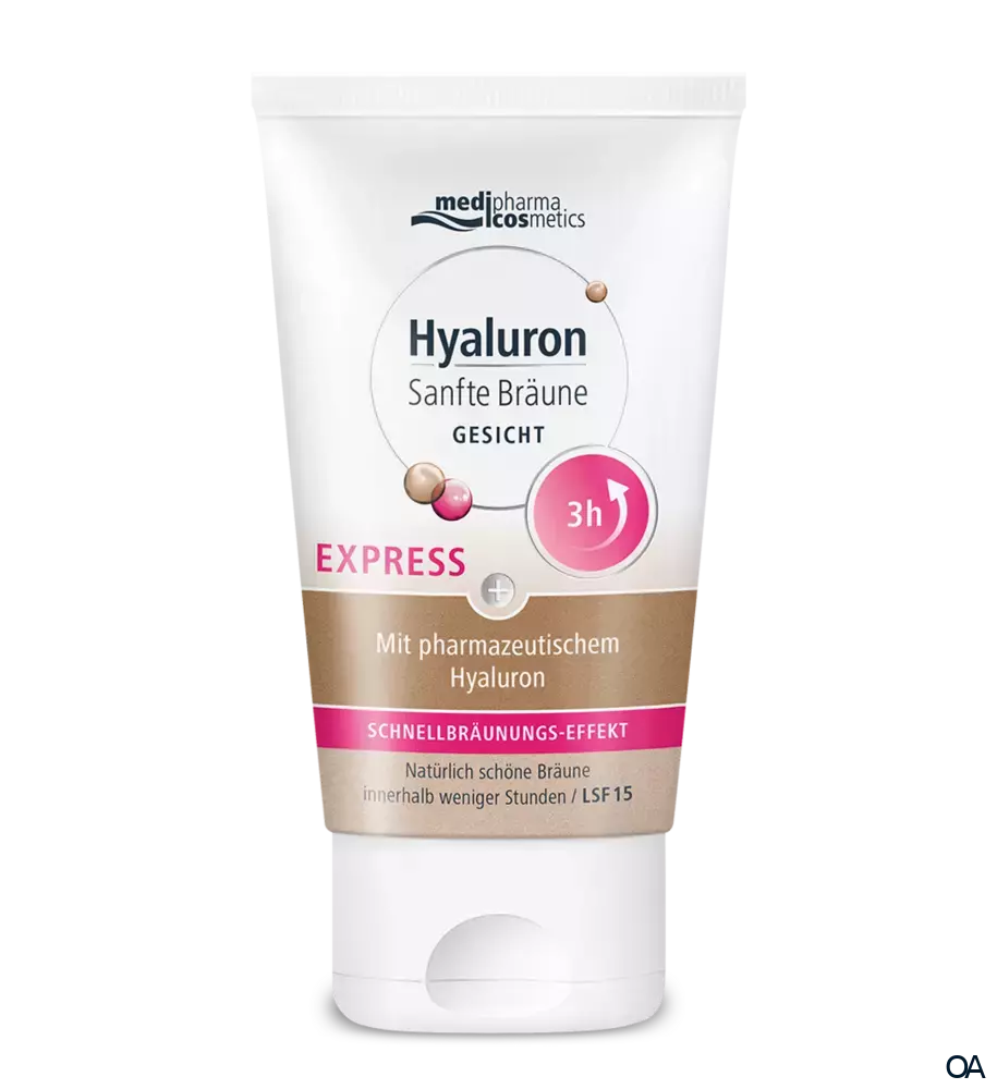 medipharma cosmetics Hyaluron Sanfte Bräune Express Gesicht