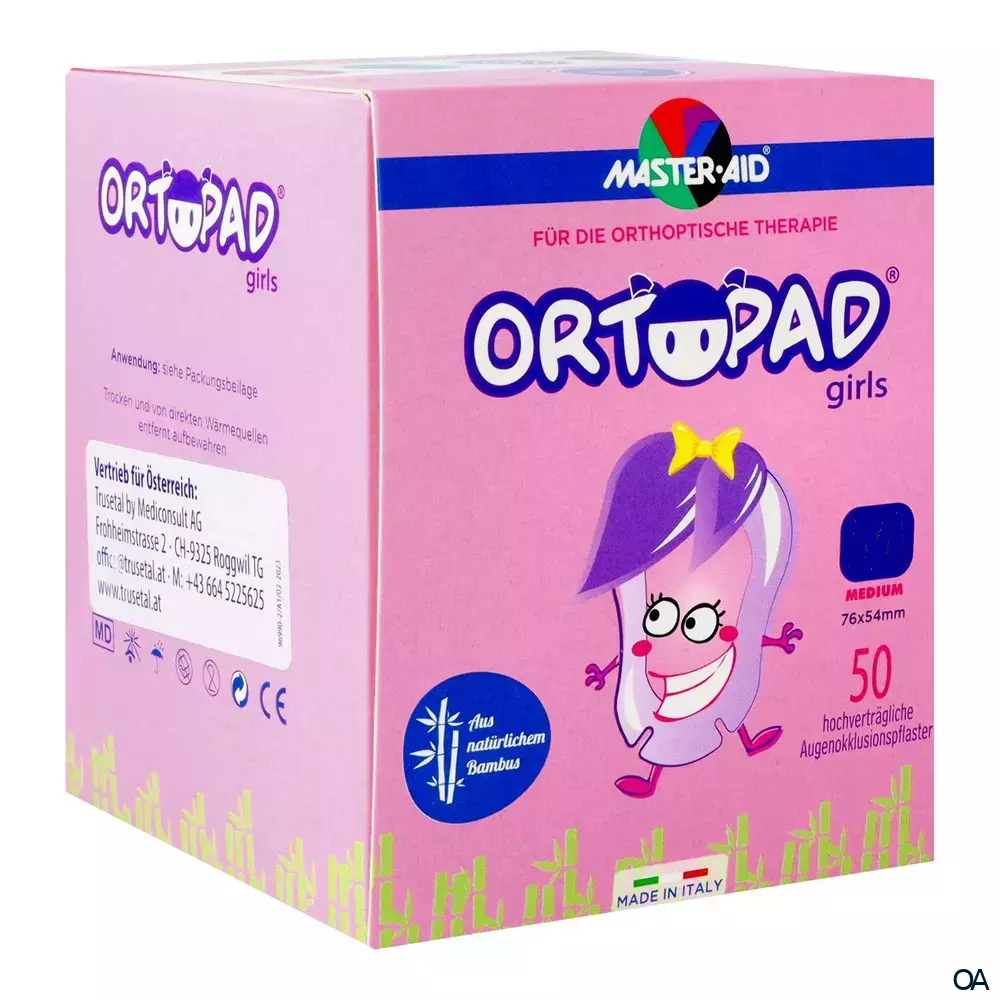 ORTOPAD® girls Augenokklusionspflaster Medium 76 x 54 mm