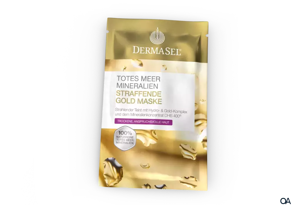 DermaSel® Totes Meer Mineralien Straffende Gold Maske