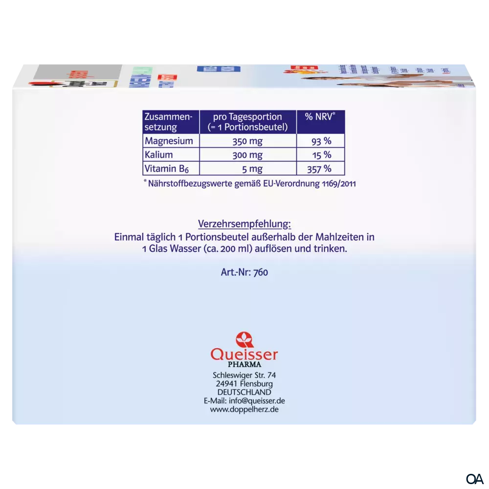 Doppelherz system MAGNESIUM + KALIUM CITRAT SPORT Portionsbeutel