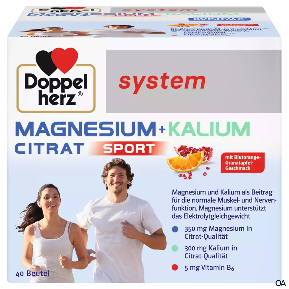 Doppelherz system MAGNESIUM + KALIUM CITRAT SPORT Portionsbeutel