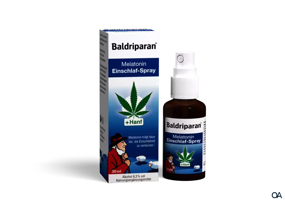 Baldriparan® Einschlaf-Spray mit Melatonin + Hanf