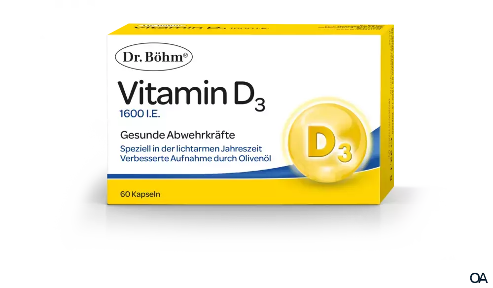 Dr. Böhm® Vitamin D3 1600 I.E. Kapseln