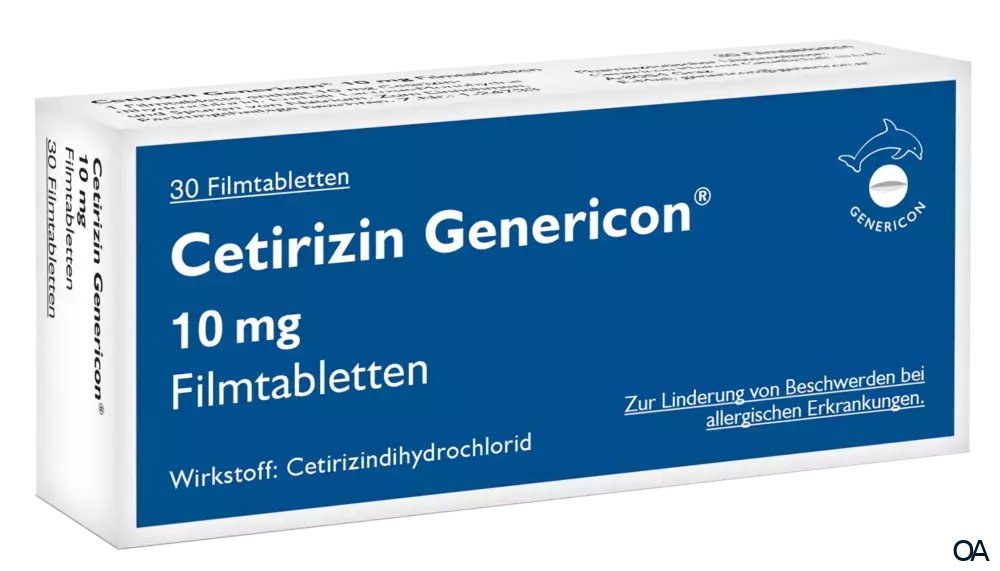 Cetirizin Genericon 10 mg Filmtabletten