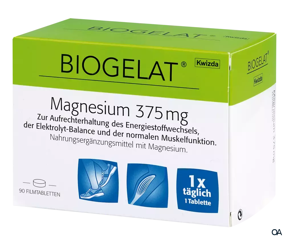 BIOGELAT® Magnesium 375 mg Filmtabletten