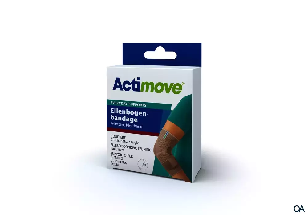 Actimove® Everyday Supports Ellenbogenbandage Pelotten, Klebeband Größe L