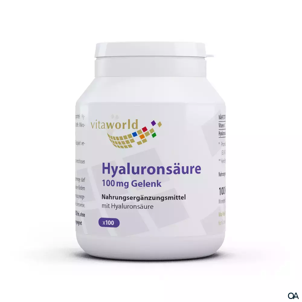 Vitaworld Hyaluronsäure 100 mg Gelenk Kapseln