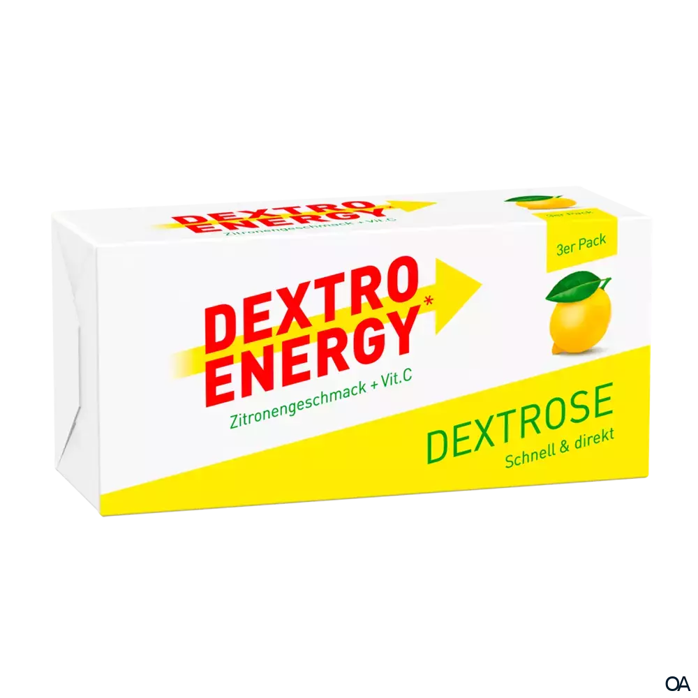 Dextro Energy* Zitrone + Vitamin C Traubenzuckerwürfel 3x46 g