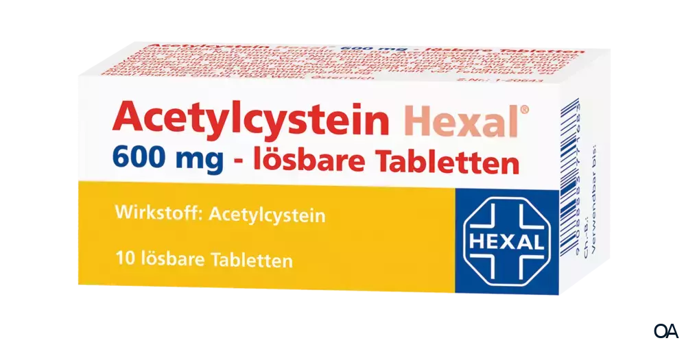 Acetylcystein Hexal 600 mg lösbare Tabletten