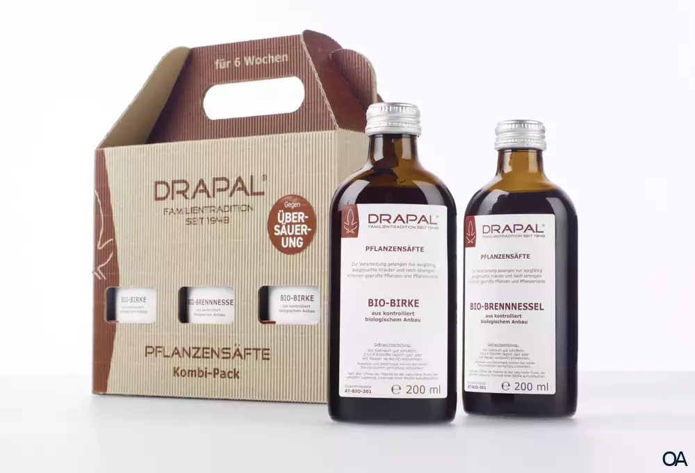 DRAPAL® Pflanzensäfte Kombi-Pack - Gegen Übersäuerung 6 x 200 ml