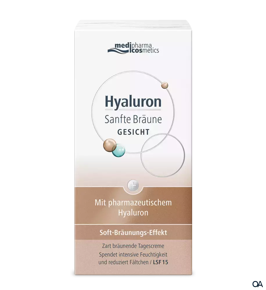 medipharma cosmetics Hyaluron Sanfte Bräune Gesicht LSF 15 Creme