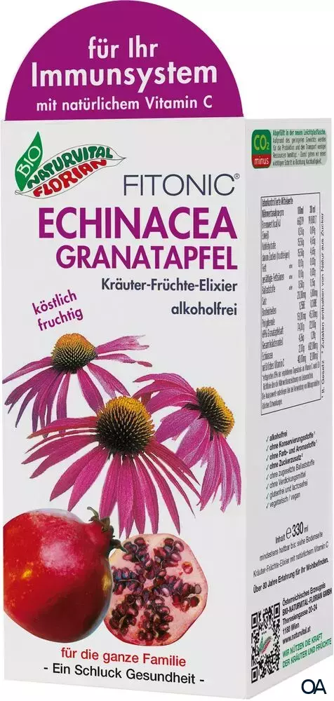 Bio Naturvital Florian Fitonic Echinacea Granatapfel Kräuter-Früchte-Elixier