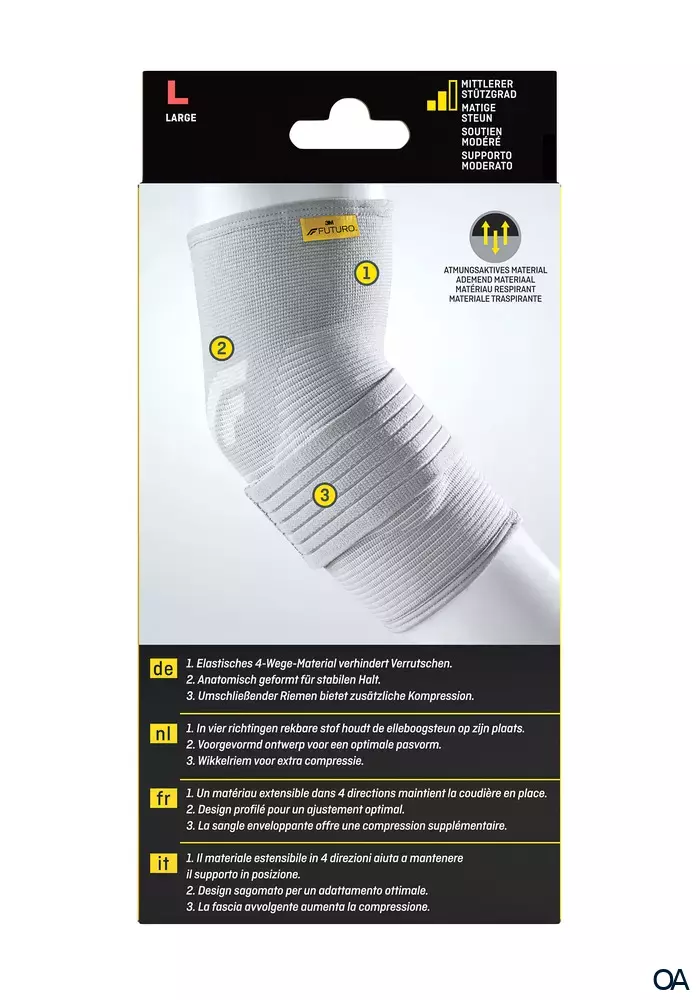 3M FUTURO™ Ellenbogen-Bandage 47863, L (27.9 - 30.5 cm)