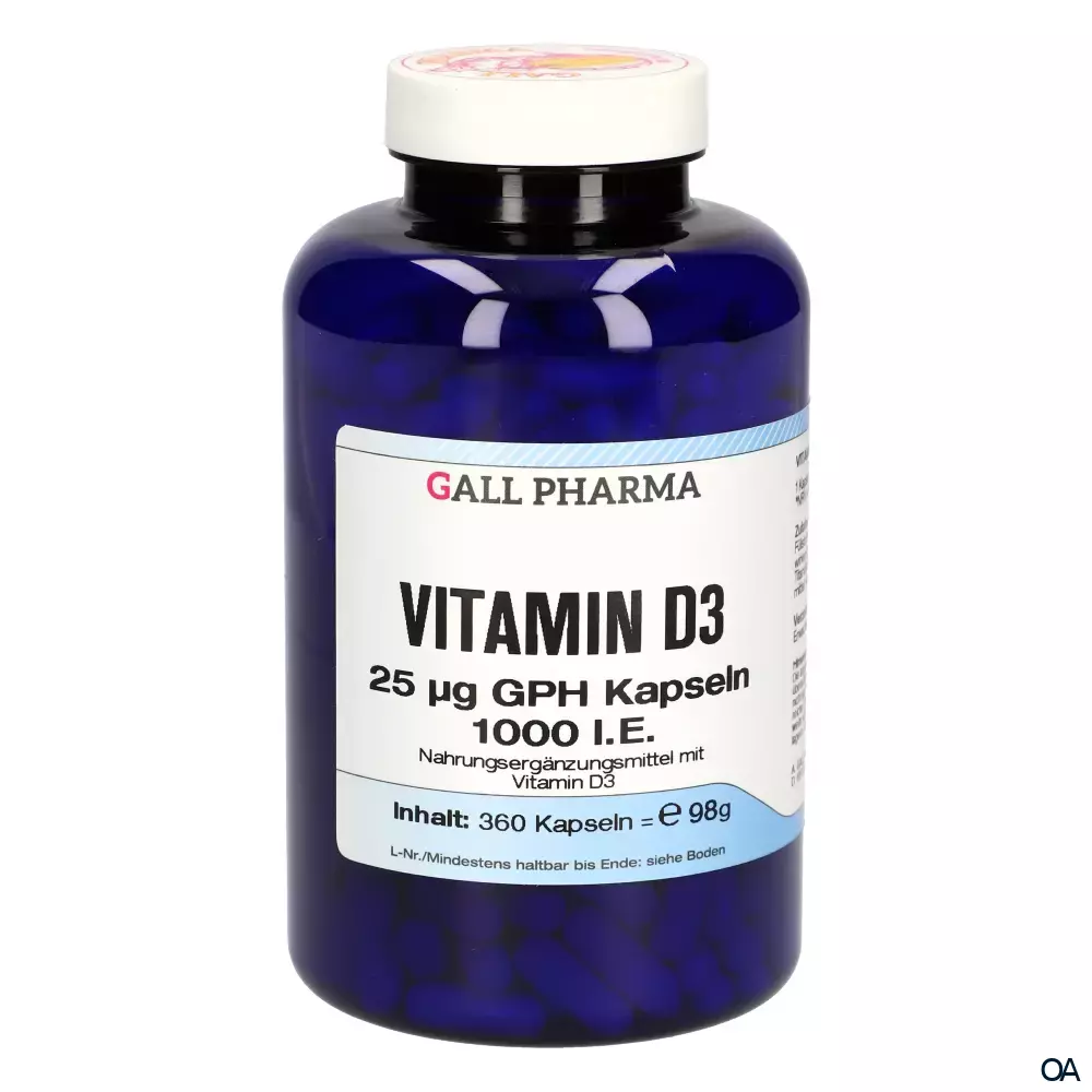 Gall Pharma Vitamin D3 25 µg Kapseln