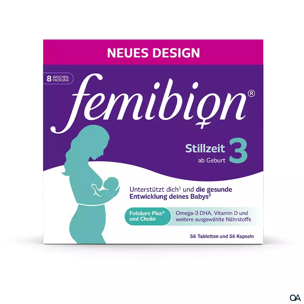 Femibion® 3 Stillzeit 56 Tabletten + 56 Kapseln