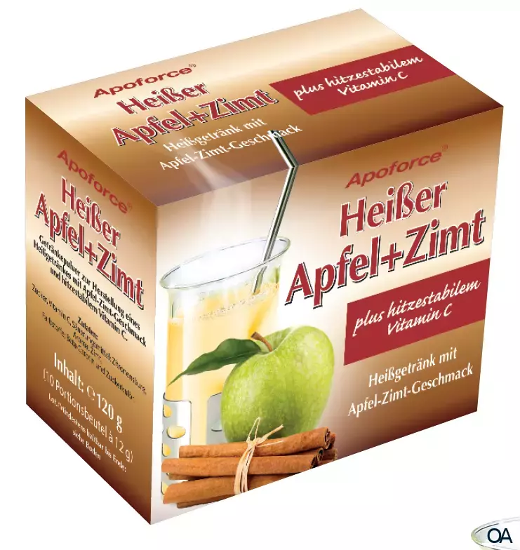 Apoforce® Heißer Apfel + Zimt Getränkepulver 