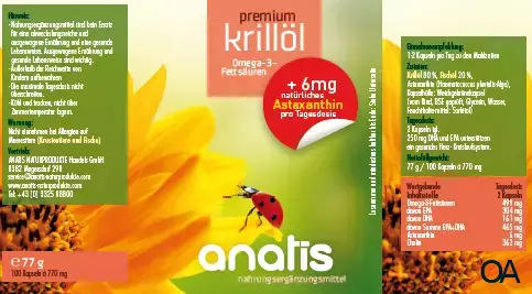 anatis Krillöl premium Kapseln