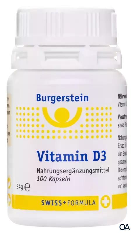 Burgerstein Vitamin D3 600 I.E. Kapseln