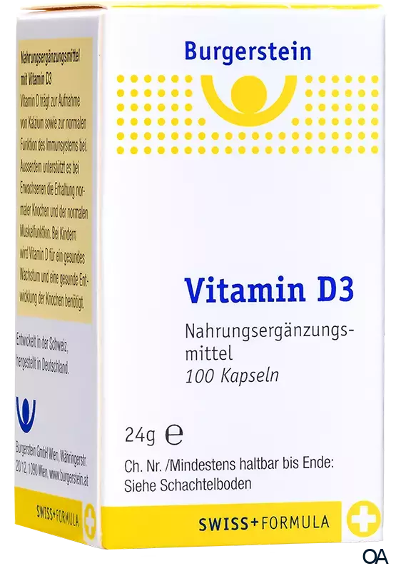 Burgerstein Vitamin D3 600 I.E. Kapseln