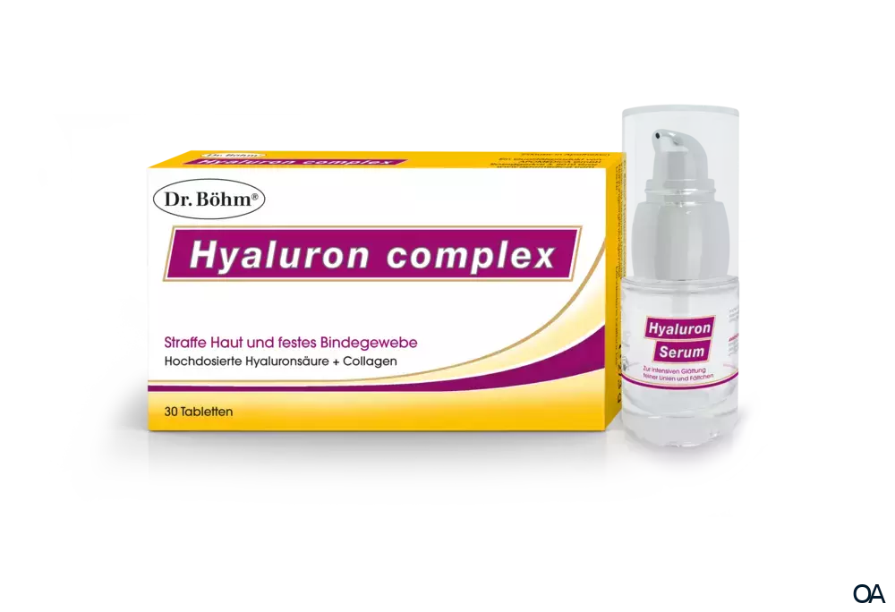 Dr. Böhm® Hyaluron complex Tabletten und Hyaluron Serum