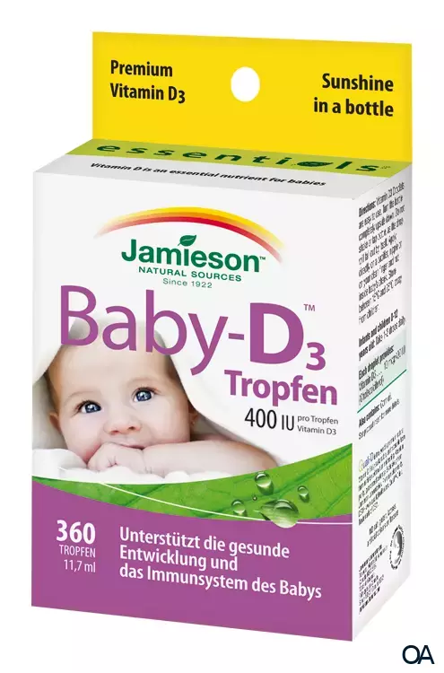 Jamieson Baby D 400 IU Vitamin D3 Tropfen