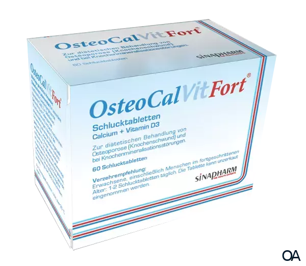 OsteoCalVitFort Schlucktabletten 500mg Calcium + 10,25 µg Vitamin D3