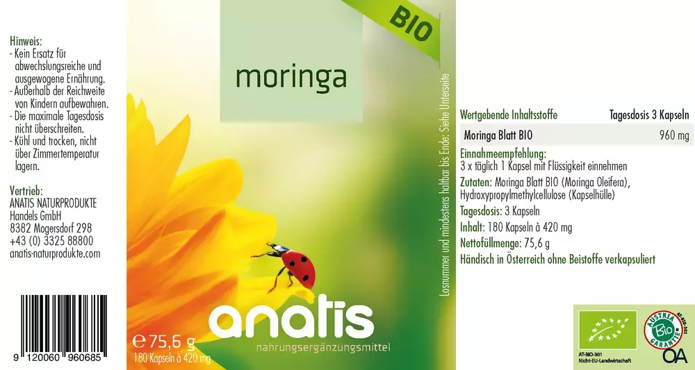 anatis Moringa BIO Kapseln