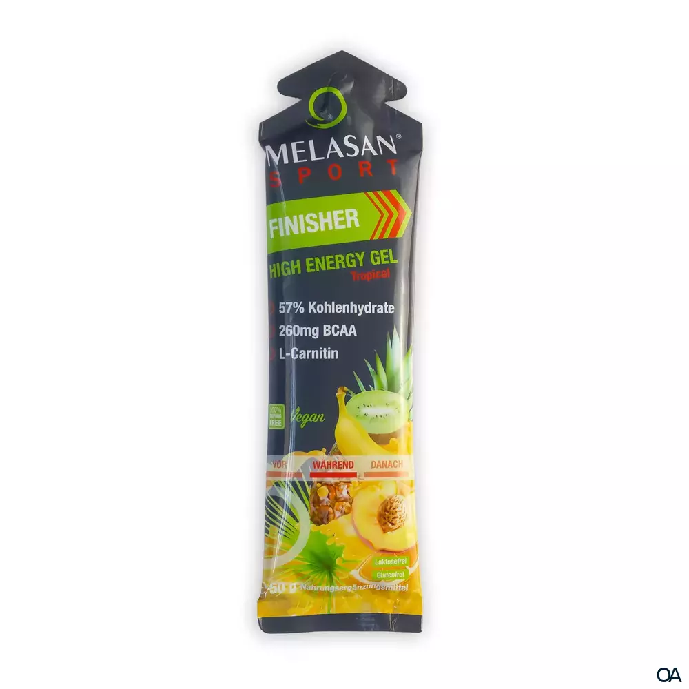 Melasan Sport High Energy Gel Finisher Tropical Sachets 50 g