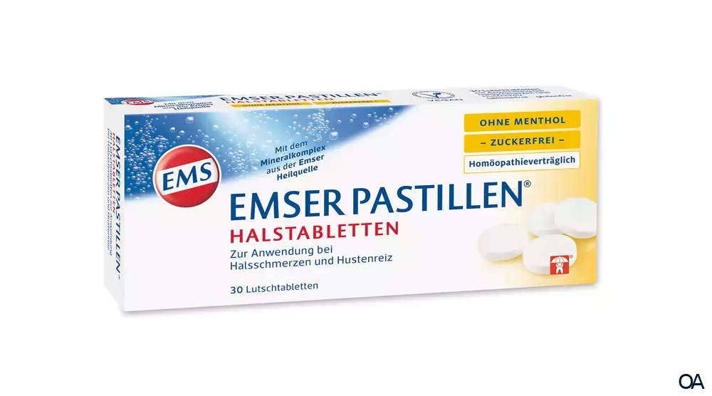 Emser Pastillen® Halstabletten ohne Menthol, zuckerfrei