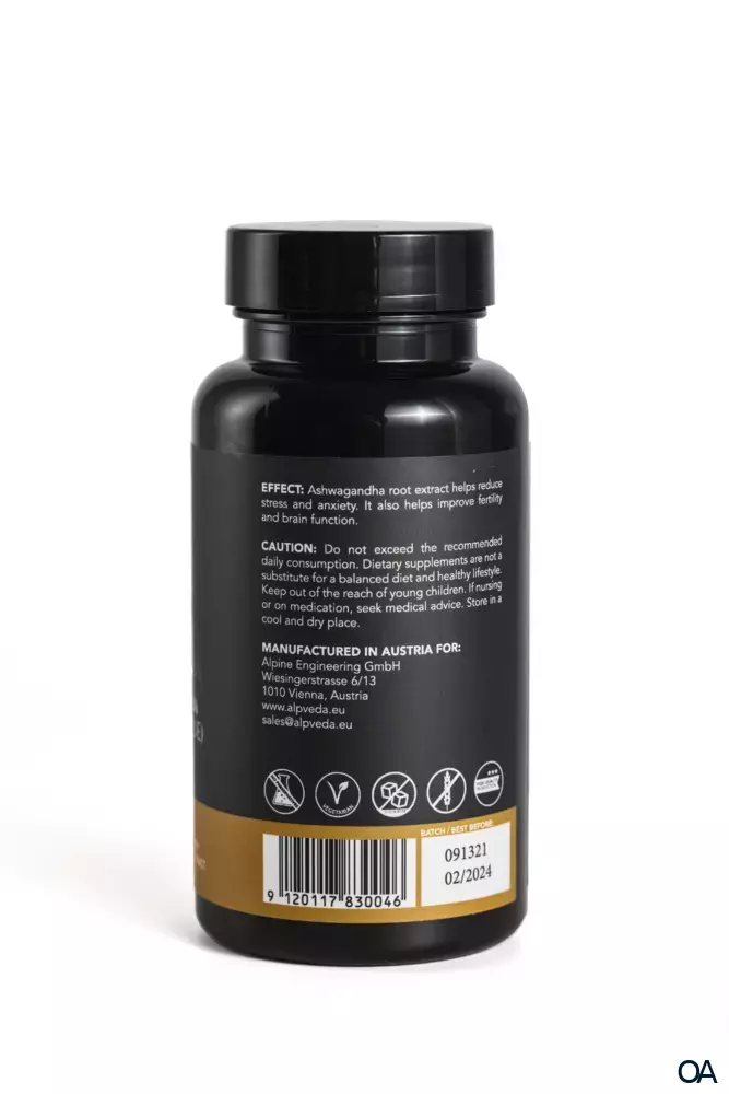 Alpveda Ashwagandha 5% Withanolide Kapseln