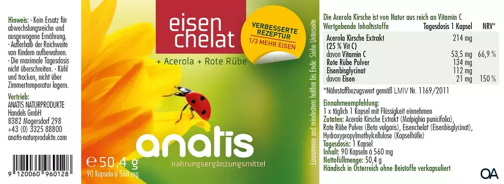 anatis Eisen-Chelat Kapseln