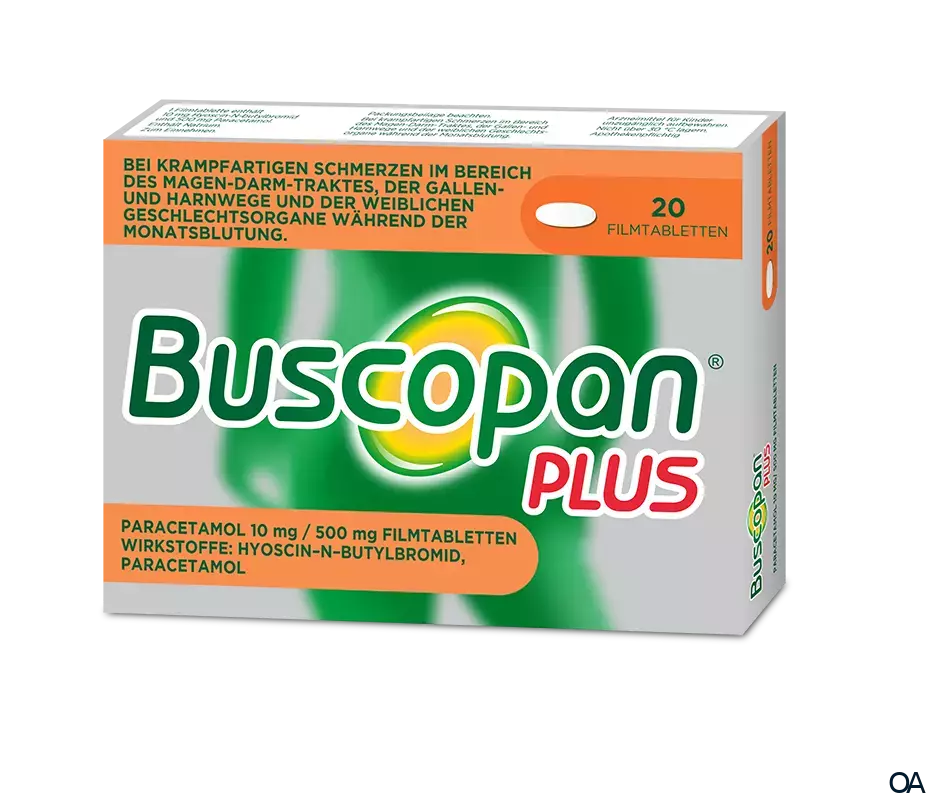 Buscopan plus Paracetamol 10 mg/ 500 mg Filmtabletten