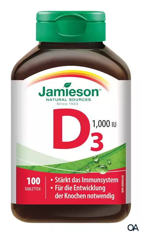 Jamieson Vitamin D3 1000 IU Tabletten