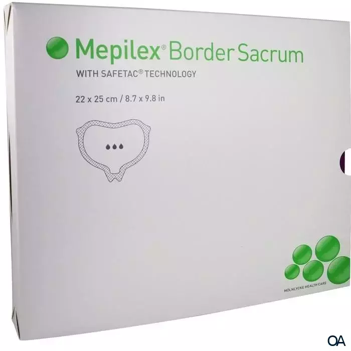 Mepilex® Border Sacrum Schaumverband 22 x 25 cm