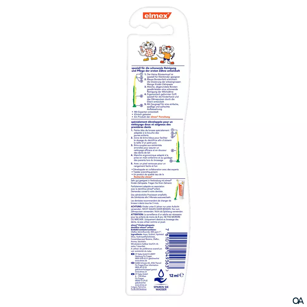 elmex® Lern-Zahnbürste inkl. 12ml Kinder-Zahnpasta