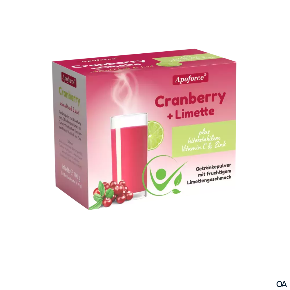 Apoforce® Cranberry mit Limettengeschmack Getränkepulver